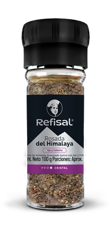 Sal Rosada Himalaya Cristales Mix Ajo Y Cebolla Salero Molino 100g