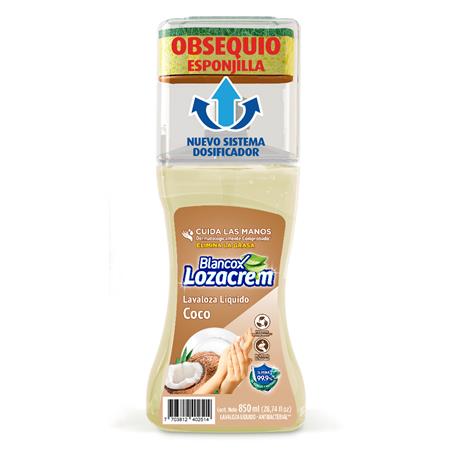 Lavalozas Líquido Coco Botella Dispensadora 850mL