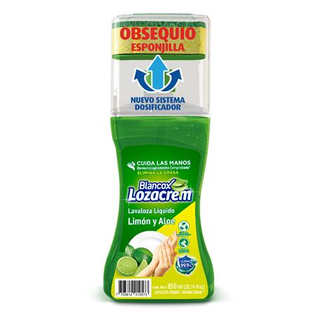 Lavalozas Líquido Limón Botella Dispensadora 850mL