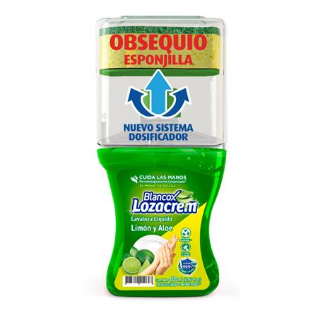 Lavalozas Líquido Limón Botella Dispensadora 400mL