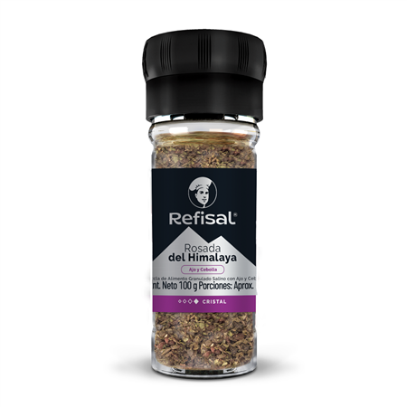 Sal Rosada Himalaya Cristales Mix Ajo Y Cebolla Salero Molino 100g