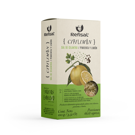 Sal cilantro pimienta limón 100gr